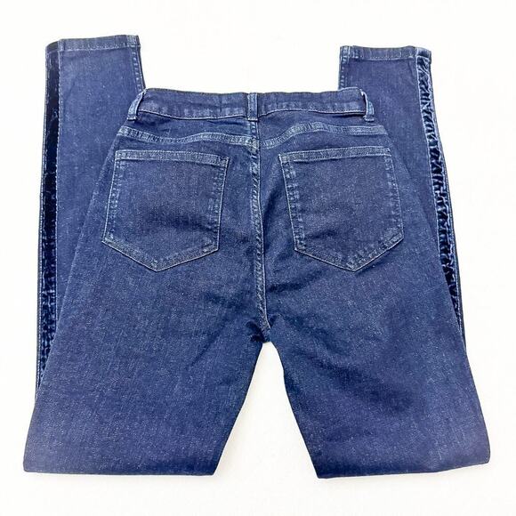 Boden The Soho Skinny Dark Wash Denim Jeans Tuxedo Stripe Detail Size 8 EUC/Mint - Picture 5 of 9